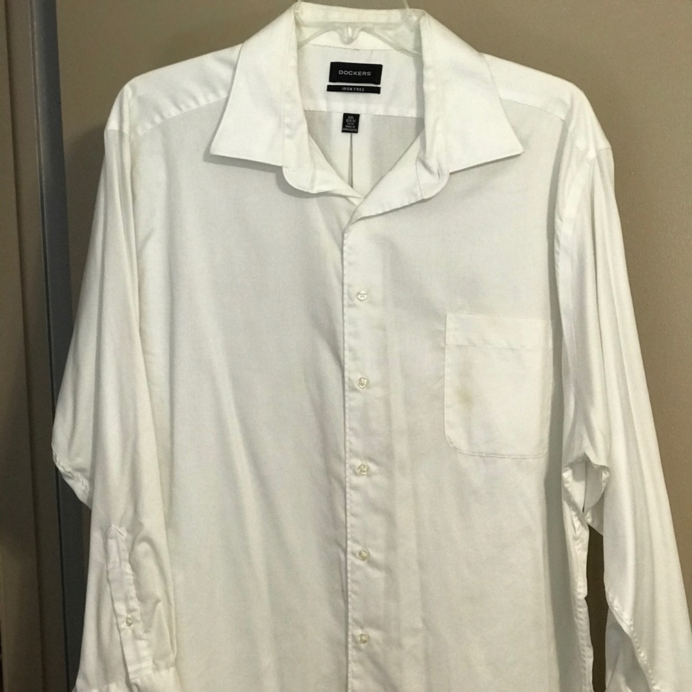 Never worn Dockers XXL White Dress Shirt
